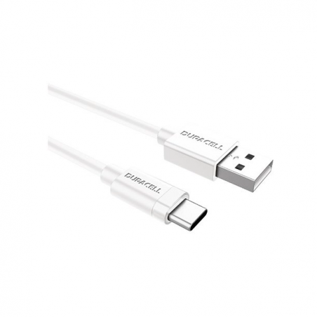 Câble USB 3.0 Type C 1M BLANC - Duracell