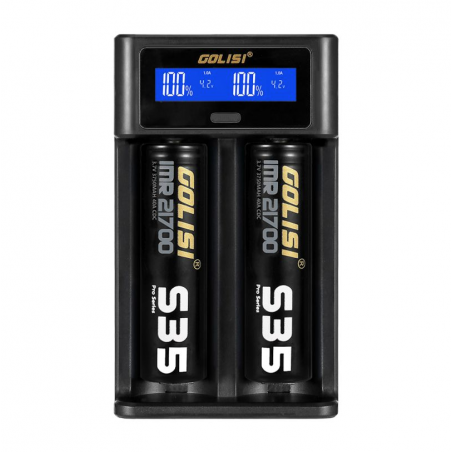 Chargeur d'accus i2 LCD - Golisi