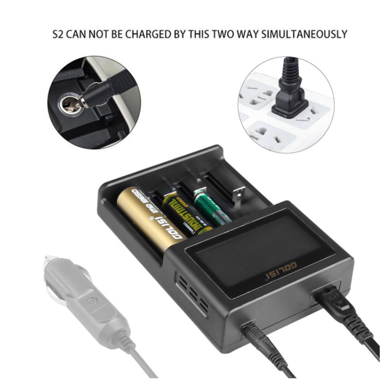 Chargeur d'accus S4 LCD - Golisi