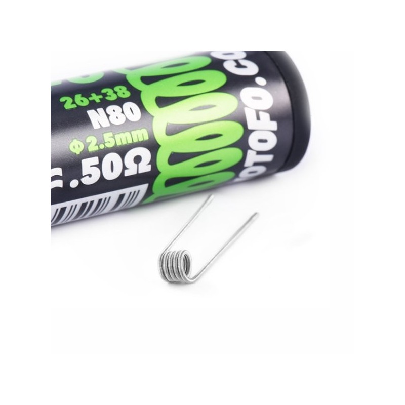 Résistances Pré Roulé Fused Clapton Coils 26+38G - Wotofo