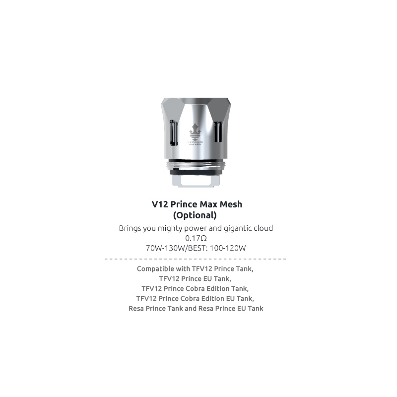 Resistance TFV12 Prince Max Mesh - Smoktech
