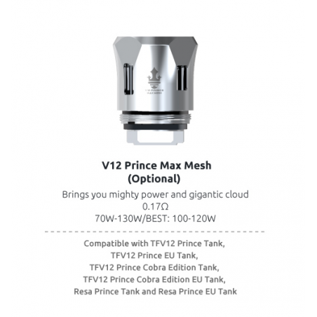 Resistance TFV12 Prince Max Mesh - Smoktech