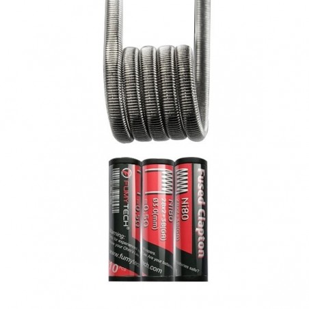 Fused Clapton Ni80 28GA+38GA 0.50Ω (10pcs) - Fumytech