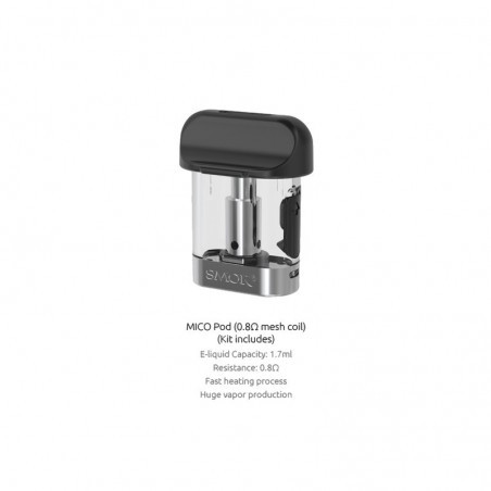 Cartouche Pour Mico Pod 1.7ML Par 3 - Smok