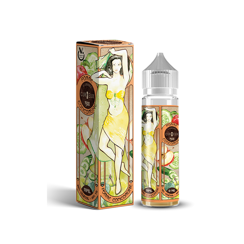 Curieux - Pomme Concombre 50ML Boosté