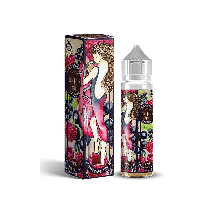 Curieux - Framboise Cassis 50ML Boosté