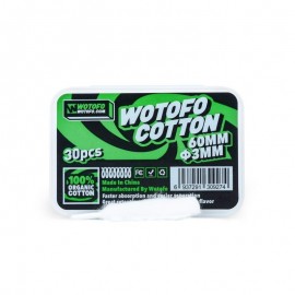 Coton organique Agleted 3mm par 30 - Wotofo
